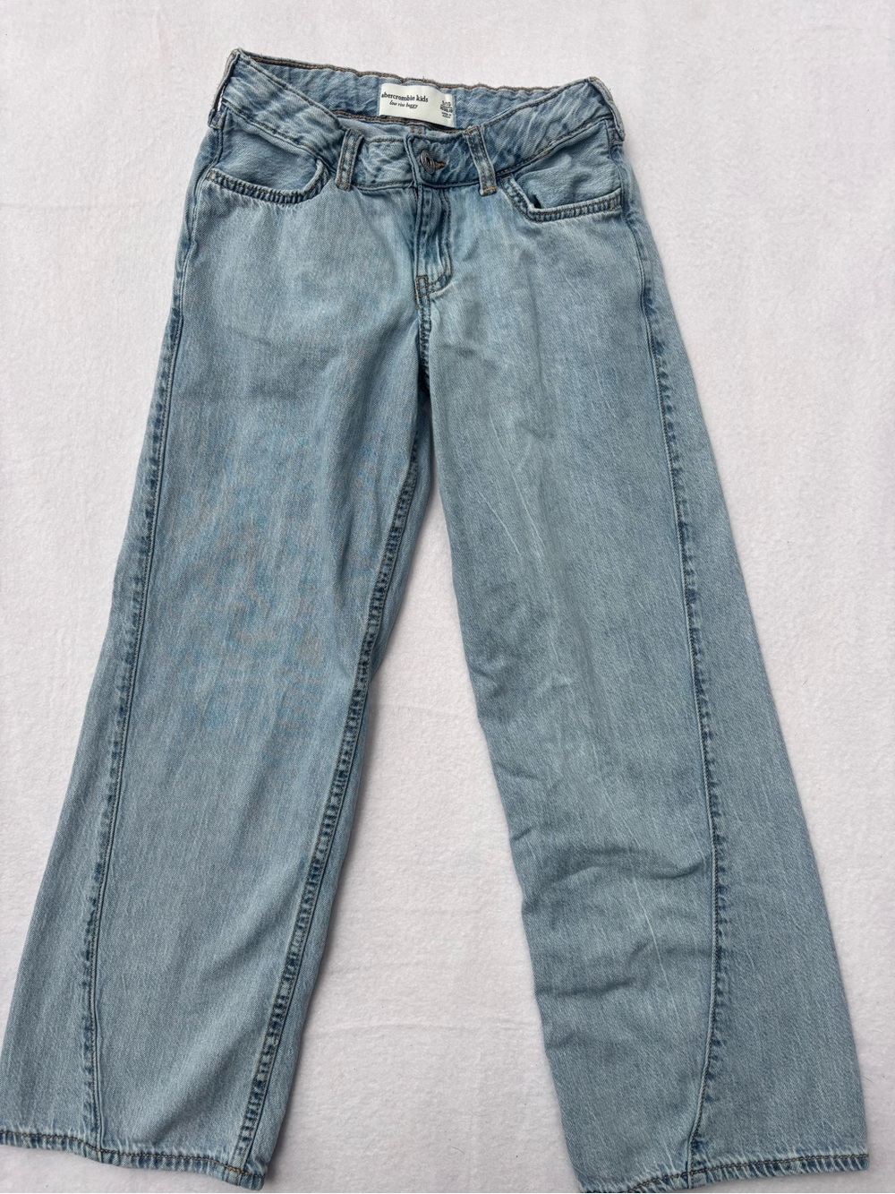 abercrombie kids Light Blue Wide Leg Jeans